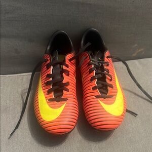 Nike Red and Yellow Soccer Cleats